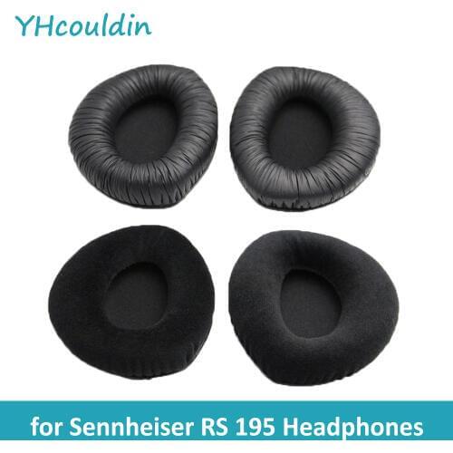 YHcouldin Replacement Ear Pads Fit for Sennheiser RS 195 Headphones Over Ear Wireless Bluetooth Headset Black Ear Cushions Cover