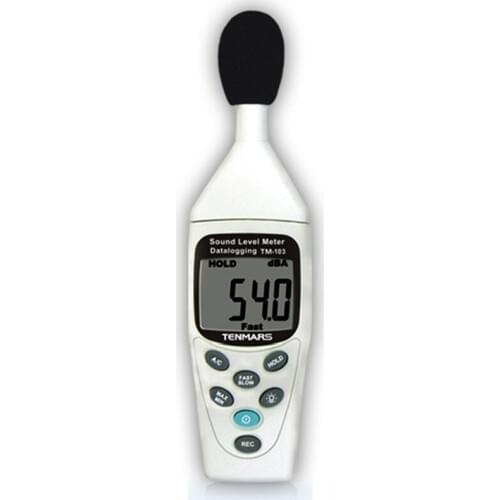TENMARS TM-103 Sound Level Meter According to Standard: EN 61672 Type2,Test Range:30~130dB,Frequency Weighting: A,C