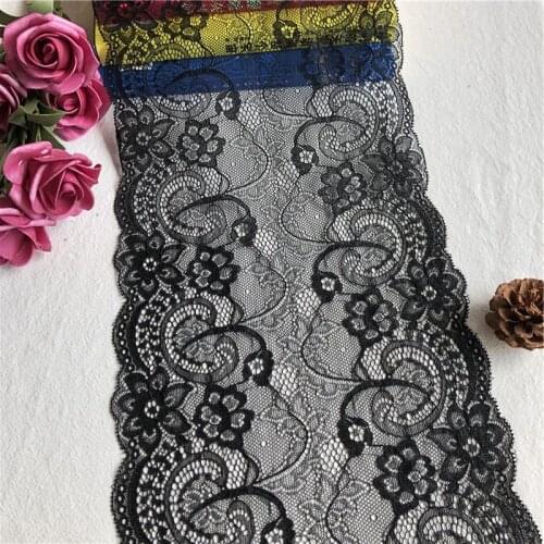21 cm E1020-2 embroidery fabrics, cotton wide black | cotton lace elegant, black ribbon interior 3 d tailoring, sewing tassel dr
