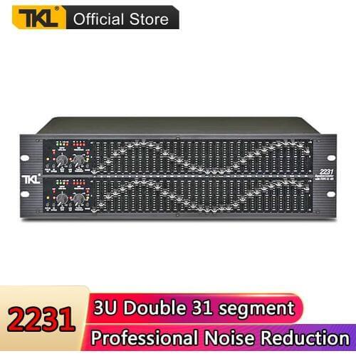 TKL EQ-2231 Double 31 band equalizer feedback equalizer adjustable detection audio equalizer