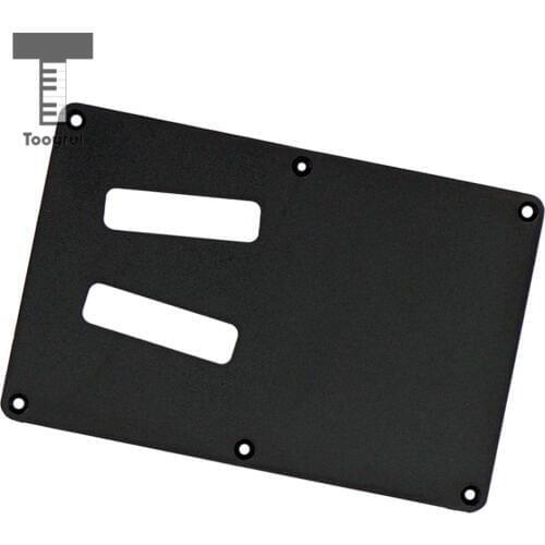 Tooyful 1Pc Backplate Spring Cavity Trem Cover Plate for Electric Guitar Replacement - Black