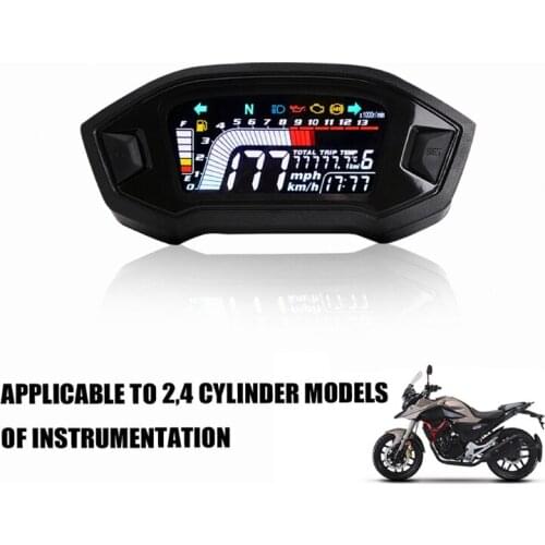Universal Motorcycle LED Adjustable Speedometer 13000 RPM Optional Backlight Digital Odemeter Tachometer For 1,2,4 Cylinder
