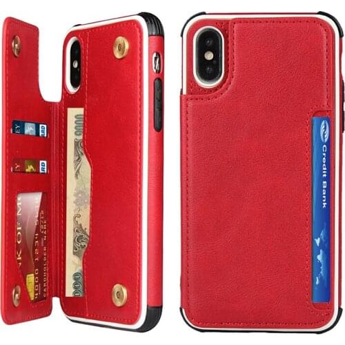 Vintage Business Leather Funda Case For iPhone XS MAX X XR SE 2020 With Card Pockets Leather Cover For iPhone 6 6s 7 8 Plus