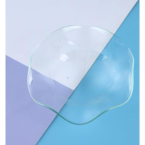 Wax Melt Bowl Plate 12cm Candle Making Wax Heating Bowl Kits Oil Burner Bowl Wave Replacement Clear Glass Dish
