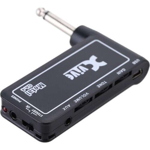 Xvive GA4 Metal Mini Portable Rechargeable Electric Guitar Plug Headphone Amp Amplifier guitar accessories