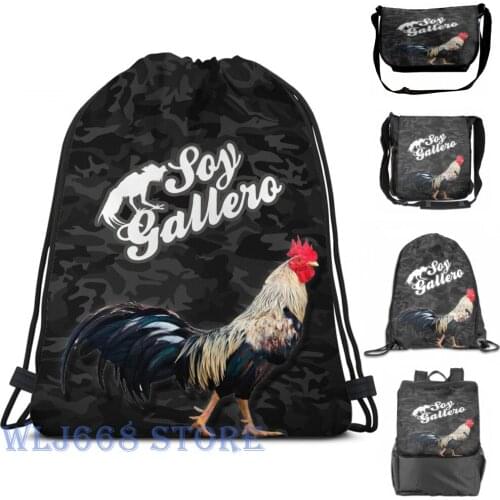 Funny graphic print shoulder Bags women SOY GALLERO Single shoulder backpack travel for men Gym Bag
