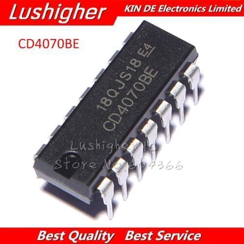 10PCS CD4070BE DIP CD4070 DIP14 IC New Original