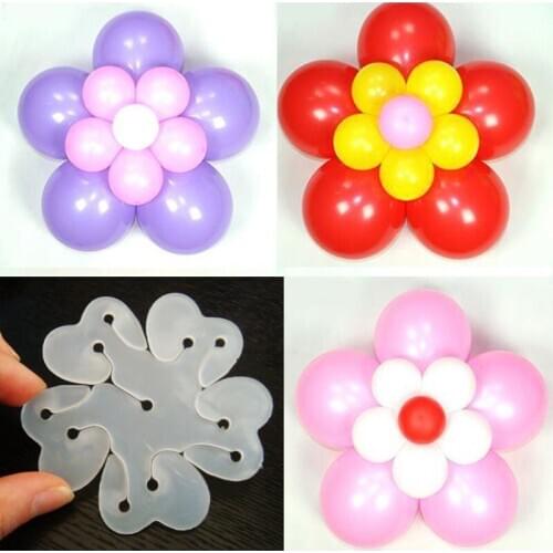 10pcs Flower Balloons Decoration Accessories Plum Clip Practical Birthday wedding party Plastic Clip Globo balloon