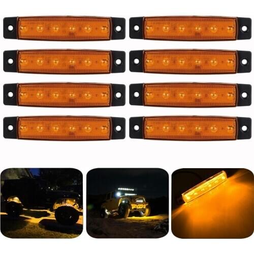 8 Pods 3.8 Inch 6 Led Rock Lights Decorative Underbody Light For Jeep Offroad UTV ATV 4x4 Truck Boat