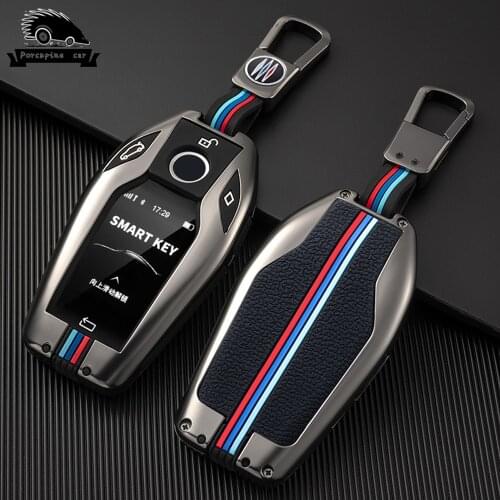 Zinc Alloy Car LED Display Key Cover Case Shell for BMW M 5 7 Series G11 G12 G30 G31 G32 I8 I12 I15 G01 G02 G05 G07 X3 X4 X5 X7