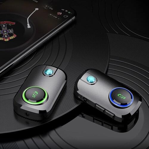 Bluetooth 5.0 bluetooth Signal Receiver Signal Transmitter 2-in-1 Car bluetooth Audio Adapter Car Hands-Free Call Kit