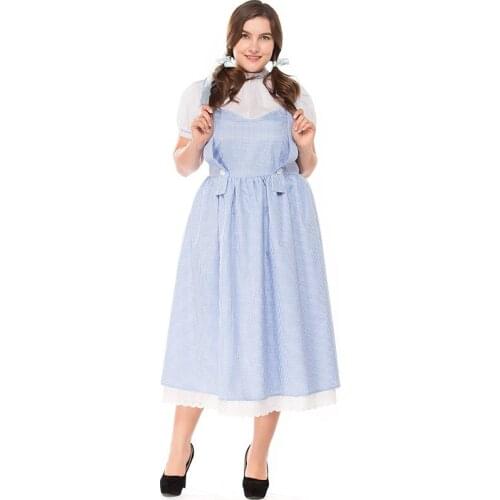 Big / Plus Size lovely Oktoberfest Cosplay Costume for Women Adult Carnival Purim Dress Costume for Halloween party