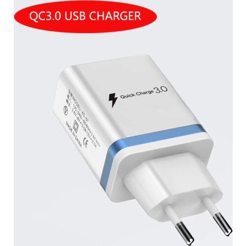 QC 3.0 A fast charging single port USB mobile phone charger for Huawei Samsung Xiaomi Apple charging head