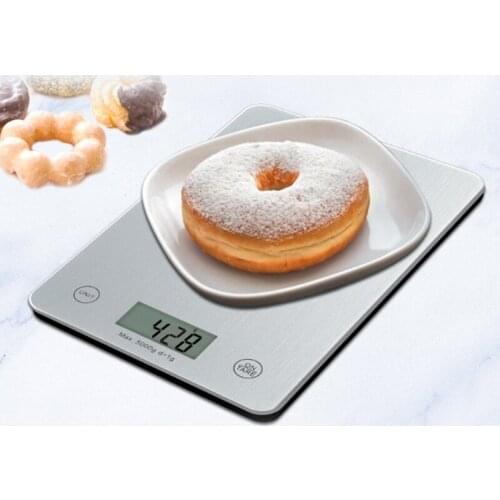 Household Digital Kitchen Scale Electronic Battery Powered LED Display Cooking Baking Food Scale Weight Measuring Tool