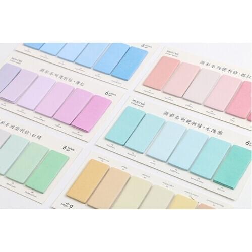 Color rainbow sticky note memo pad(1pack)