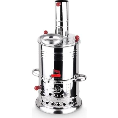 Wooden Samovar Single Tap Picnic Samovar Teapot with and Gift