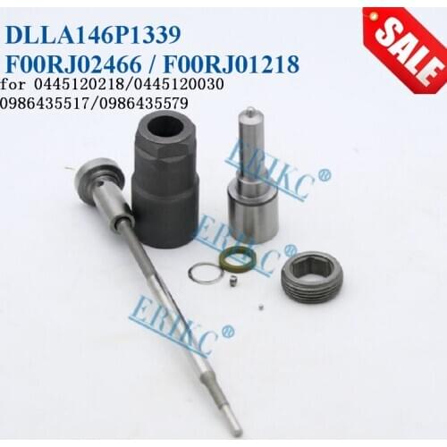 ERIKC Fuel Injector Nozzle DLLA146P1339 Valve F00RJ02466 F00RJ01218 Nut F00RJ02219 Spare Parts Repair For 0445120030 0986435517