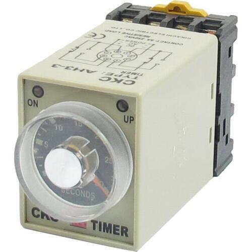 IMC Hot DC 12V 0-30 Seconds 30s Electric Delay Timer Timing Relay DPDT 8P w Base