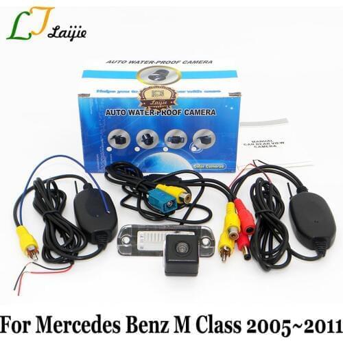 Rear View Camera For Mercedes Benz M Class W164 ML 450 350 300 250 / RCA AUX Wireless HD Wide Lens Angle Backup Reverse Camera