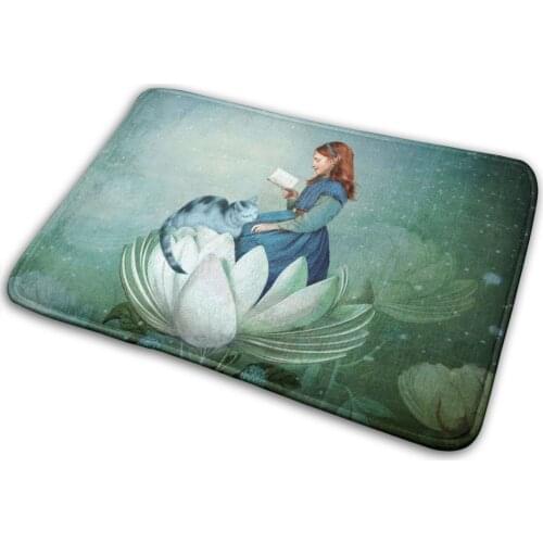 Blue Stories Mat Rug Carpet Anti-Slip Bedroom Entrance Door Mat Catrin Welz Stein Wilt Stone