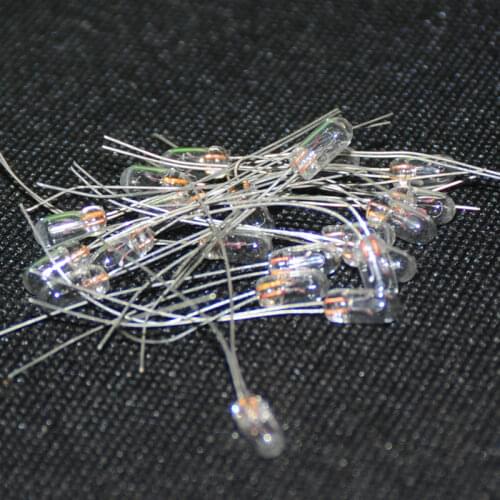 20pcs Edison Miniature Indicator 3mm 4mm 5mm 6/12/24V Lamp Bulb Bombilla Incandescent Filament Antique Lamps Light Rice Lamparas