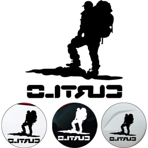 Car Stickers Go Hiking Mountain Climber Decals Funny Reflective Outdoor Decoration Auto Exterior Warning Motorcycle Accessories