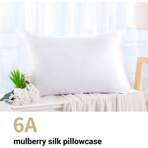 16 Momme Pure Color 100% Natural Mulberry Silk Zipper 1PC Pillowcases Pure Color Good For Healthy Standard Queen King Pillowcase