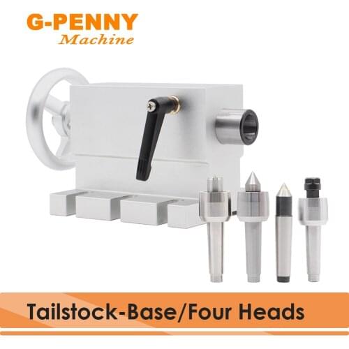 NEW!!! Single Sale Tailstock Movable Optional Base / Four Heads Tailstock work with Rotary/ A/4th Axis For CNC Engravin Machine