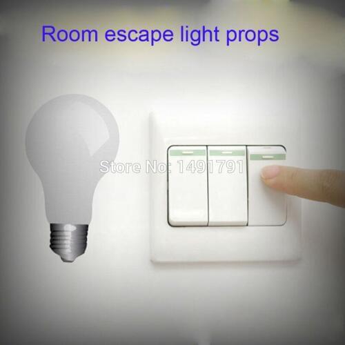 Real life room escape game light props 4 way Light props escape mysterious door game