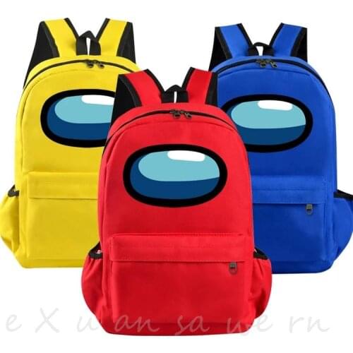 Among Us Backpack Candy Color Game Bookbag Students Laptop Backpack School Bags For Teenage Girls Boys Rucksack