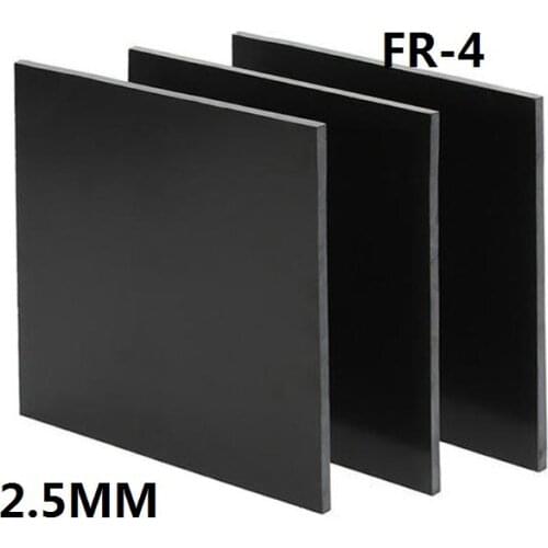 2.5mm thick black FR4 fiberglass sheet glass fibre plate GFRP GF board black epoxy plate FR-4 Insulation and anti-static sheet
