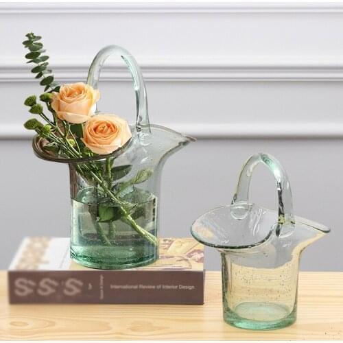 Flower Vase for Table Decoration Living Room Glass Vase Mariage Tabletop Terrarium Glass Containers Floral Flower Vase Mariage