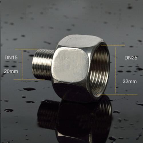 Bushing BSP 1/2" Male x 1" Female Coupling 201 Stainless Steel Pipe Fitting Connector Joint Adapter