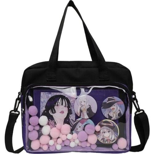 Japanese Cute Cartoon Womens Backpack Large Capacity School Bag For Girls Nylon Waterproof Crossbody Bags