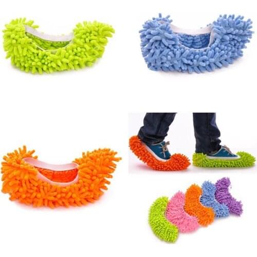 1PC Dust Mop Slipper House Cleaner Lazy Floor Dusting Cleaning Foot Shoe Cover Mops Slipper Free