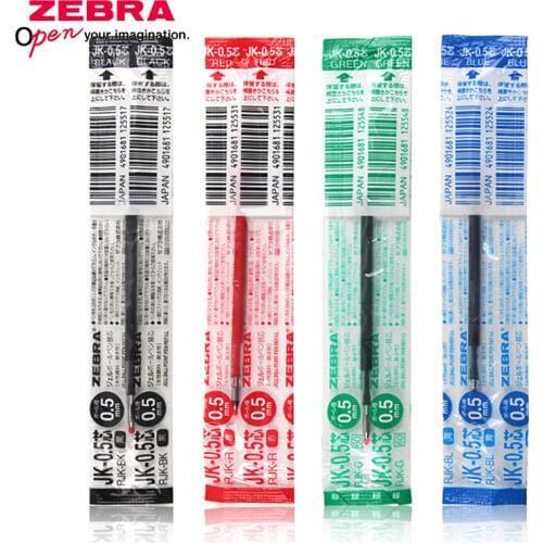 10pcs/lot ZEBRA JK-0.5 Gel pen Refill Multi-function pen Refill For J3J2/J4J1/SJ3/SJ2 pen 0.5mm