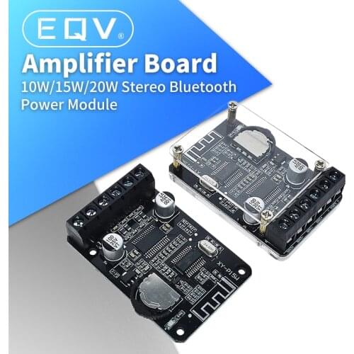 10W/15W/20W/30W/40W Stereo Bluetooth Power Amplifier Board 12V/24V High Power Digital Amplifier Module XY-P15W