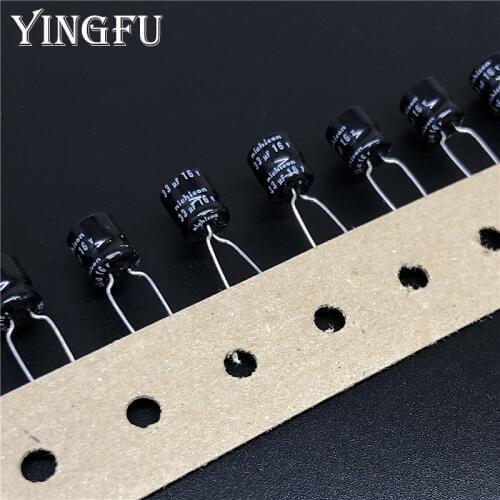 100pcs 33uF 16V NICHICON SP series 6.3x7mm 16V33uF Low Profile Bipolar Electrolytic Capacitor