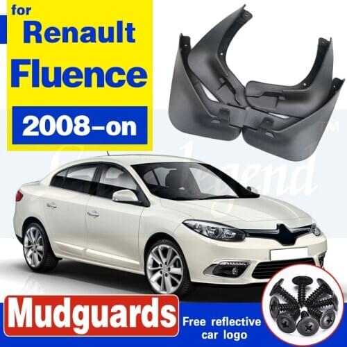 4pcs Car Rear Front Mud Flaps Mudguards Fender Flares Auto Mud Splash Guards for Renault Fluence Samsung SM3 2008-on