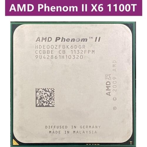AMD Phenom II X6 1100T 1100 3.3 GHz Six Core CPU Processor HDE00ZFBK6DGR Socket AM3