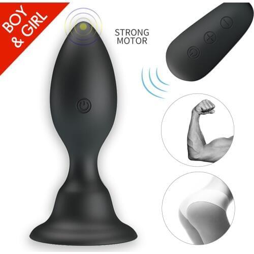Anal Vibrator Sex Toy For Men Prostate Massager Wireless Remote Control Dildo Butt Plug Anal Dilator G spot Stimulator Adult Toy