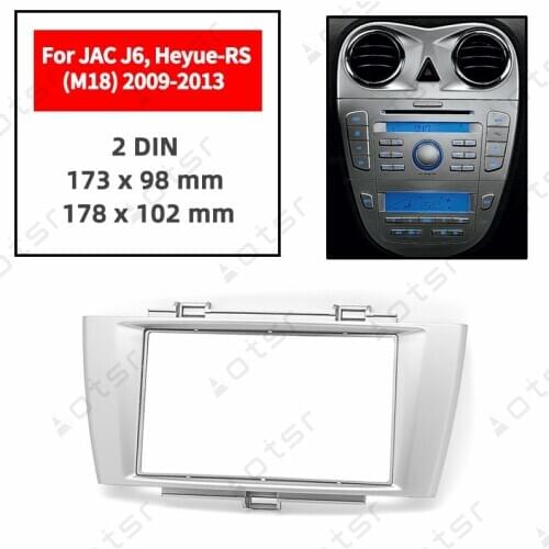 Car Radio Fascia Stereo Panel Plate For JAC J6 Heyue-RS (M18) 2009 2010 2011 2012 2013 Frame Dash Kit