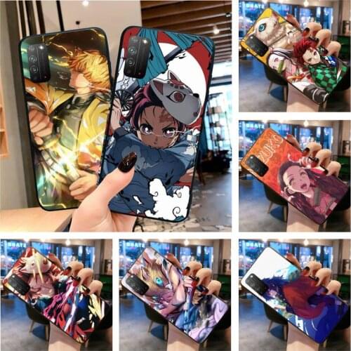 Demons Tanjirou Nezuko Zenitsu Slayers Phone Case for Huawei Honor 30 20 10 9 8 8x 8c v30 Lite view 7A pro