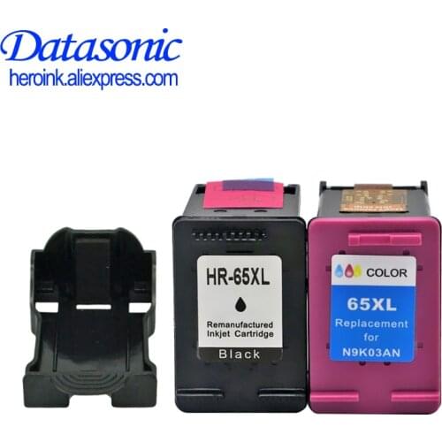 Datasonic 2021 For HP65 Upgrade Version Ink cartridge Compatible for HP 65XL 65XL for HP Envy 5010 5020 5030 5032 5034 5052 5055