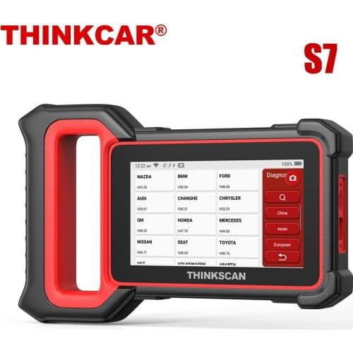 THINKCAR ThinkScan Plus S7 OBD Auto Diagnostic Scanner ABS Airbag SRS Engine Scan Tool 28 Special Function Lifetime Free Update