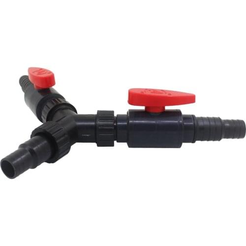 Distributor OD 20mm 25mm Hose Convertor Adaptor 3 Ways With Adjustable Valves For Aquarium Pump Filter Hose Water Flow