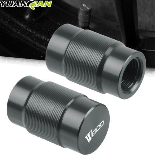 For KAWASAKI W800 W650 W400 W 800 650 400 Motorcycle Aluminum Accessorie Wheel Tire Valve Stem Caps CNC Airtight Covers