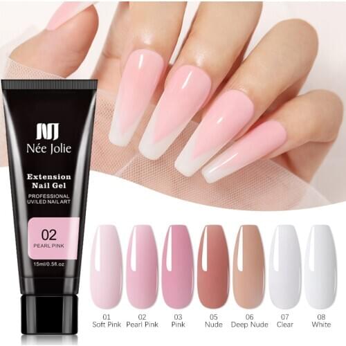 Nail Extension Gel Crystal Nail Art Gel Nail Polish Born Pretty UV Glue Finger Extension Painless Quick Building Glue 30ml TSLM1