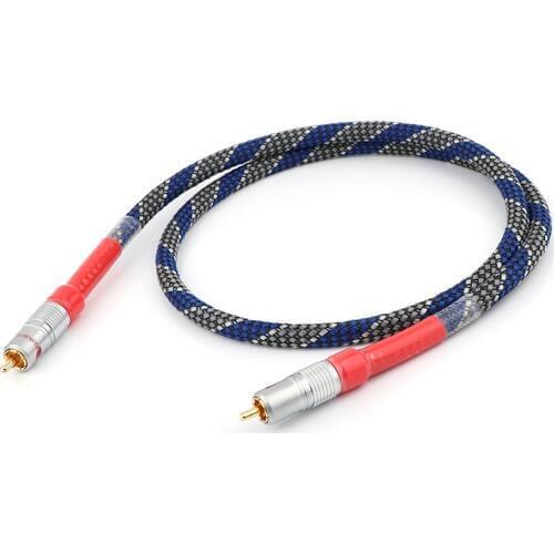 Hi-end 8N OFC Ortofon Hifi Coaxial Cable, High Quality DAC 75ohm hifi Digital RCA Cable