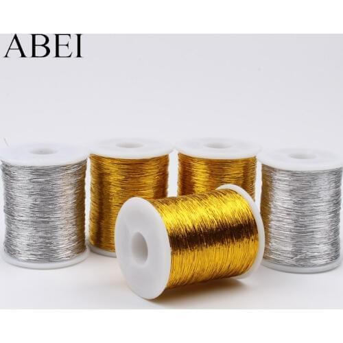 0.5mm 30Yards/roll Cross Stitch Thread Sewing Tools DIY Gold Silver Line String Bobbin Handmade Crafts Accessories